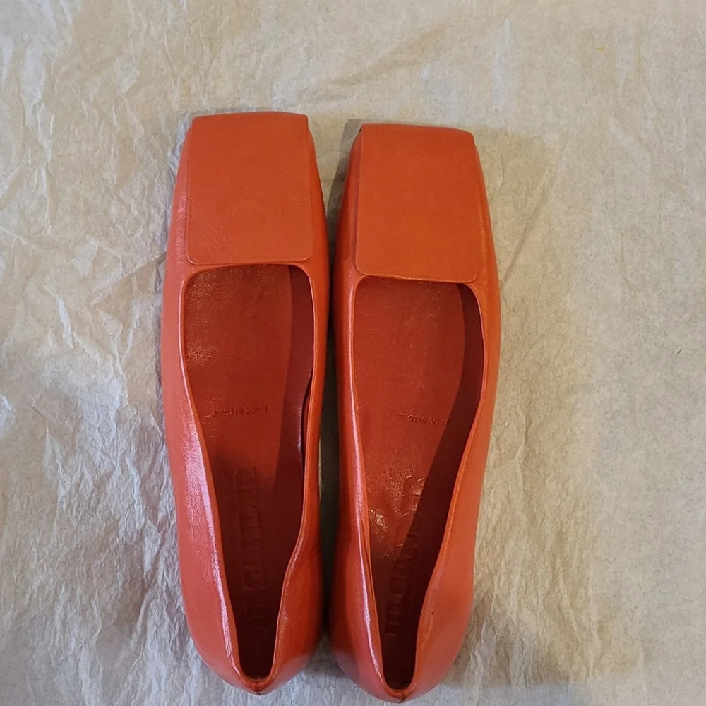 Vintage Jill Sander Square Toe Fold Flat Sz 36 - Picture 2 of 5